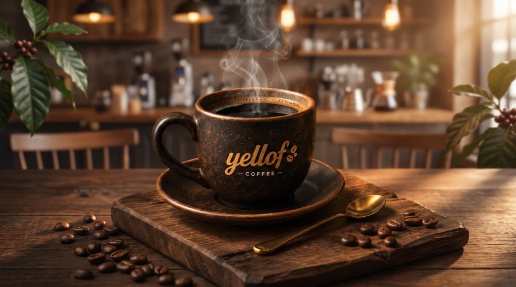 Cangkir Ceramic Kopi Hitam