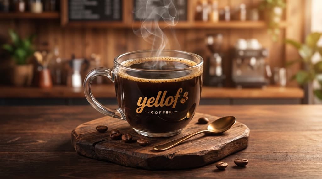 Glass Cup Hot Espresso Bold