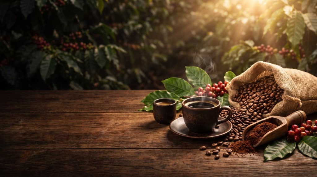 Yellof Coffee Commercial Advertising Background